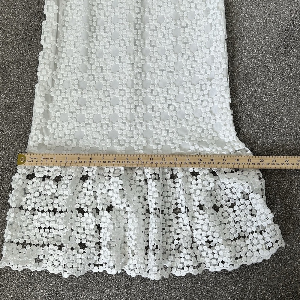NWT Petal & Pup Lauren White Lace Midi Dress Women's 8- Bridal Shower Graduation - Picture 13 of 15